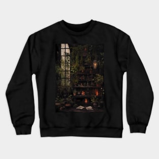 botanical vintage library Crewneck Sweatshirt